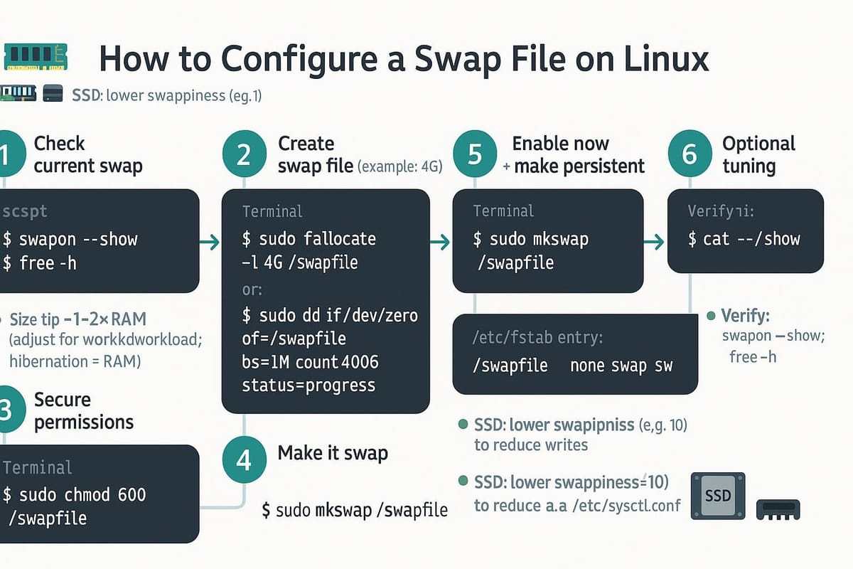 How to Configure a Swap File on Linux