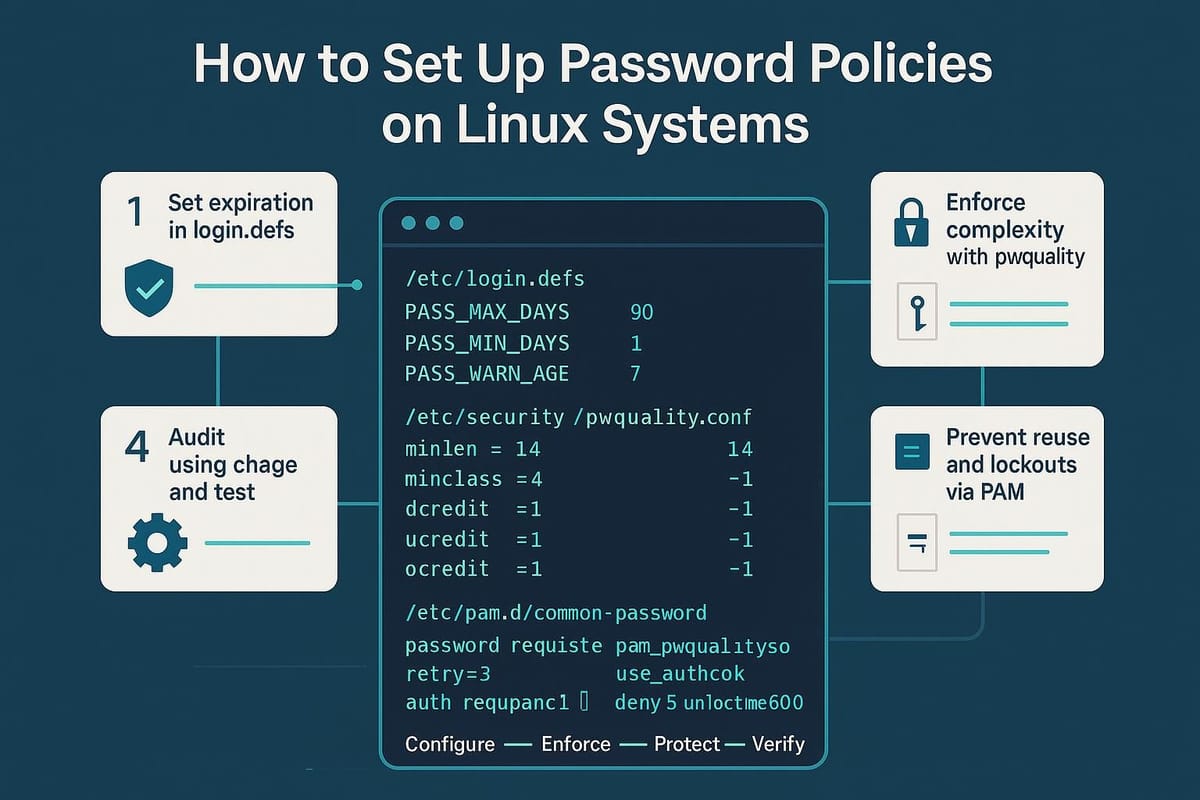 How to Set Up Password Policies on Linux Systems