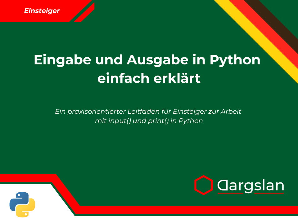 Buchrezension: Eingabe und Ausgabe in Python einfach erklärt