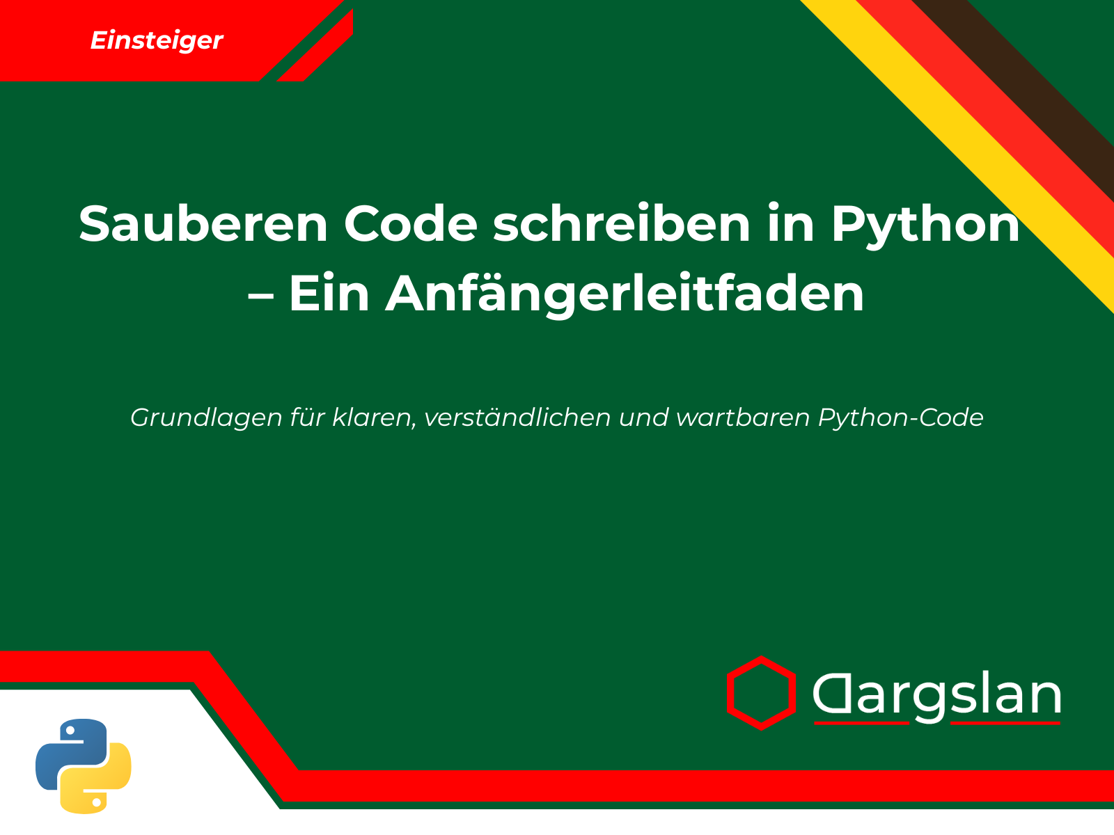 Buchrezension: Sauberen Code schreiben in Python – Ein Anfängerleitfaden