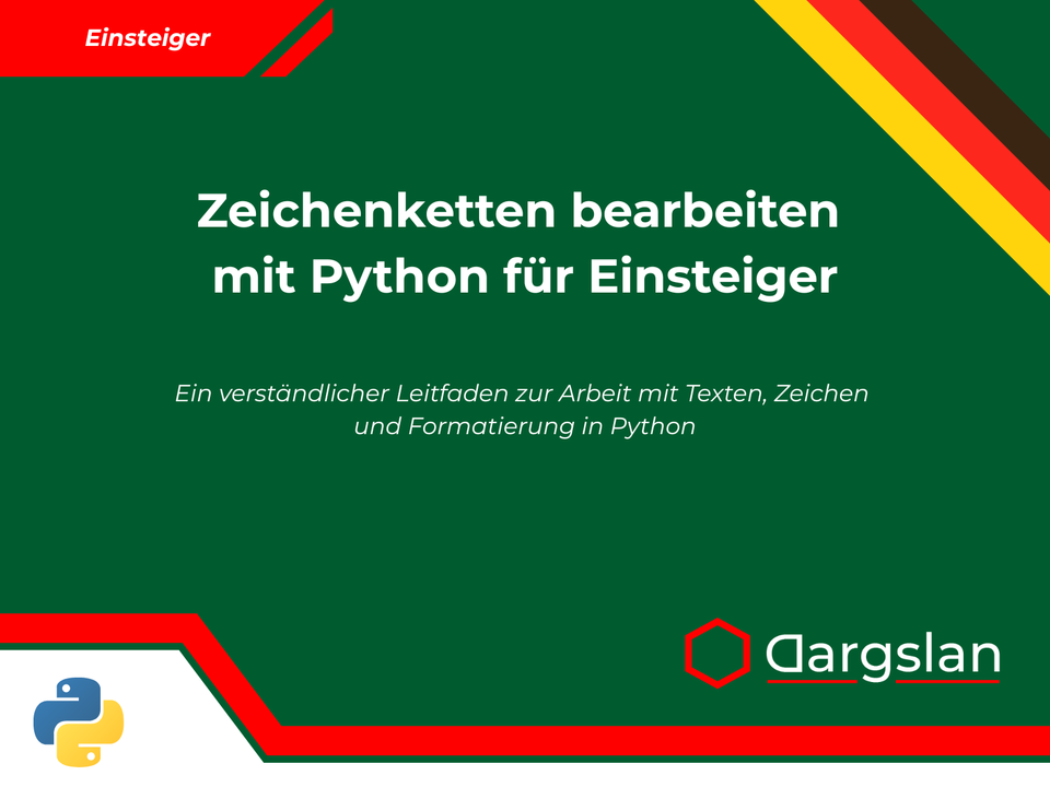 Buchrezension: Zeichenketten bearbeiten mit Python für Einsteiger