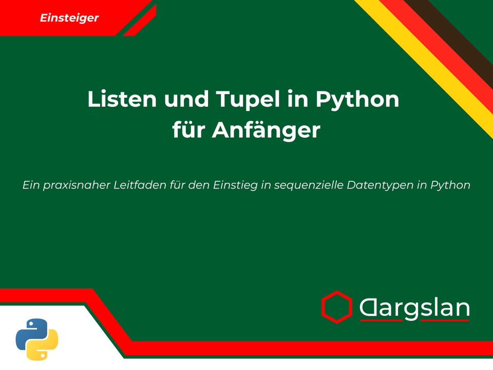 Buchrezension: Listen und Tupel in Python für Anfänger