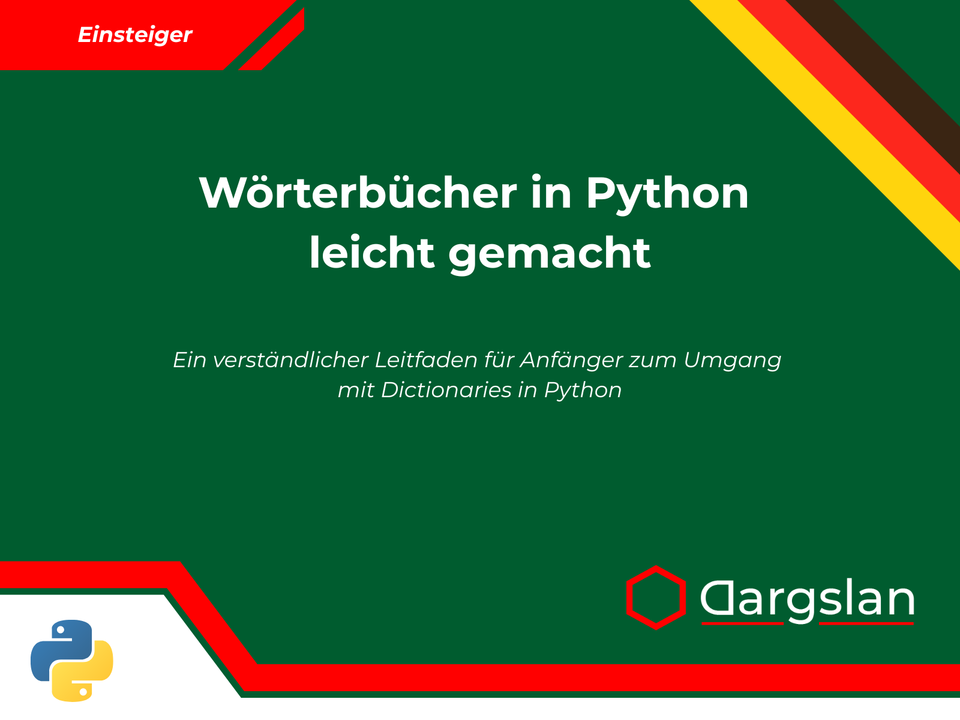 Buchrezension: Wörterbücher in Python leicht gemacht
