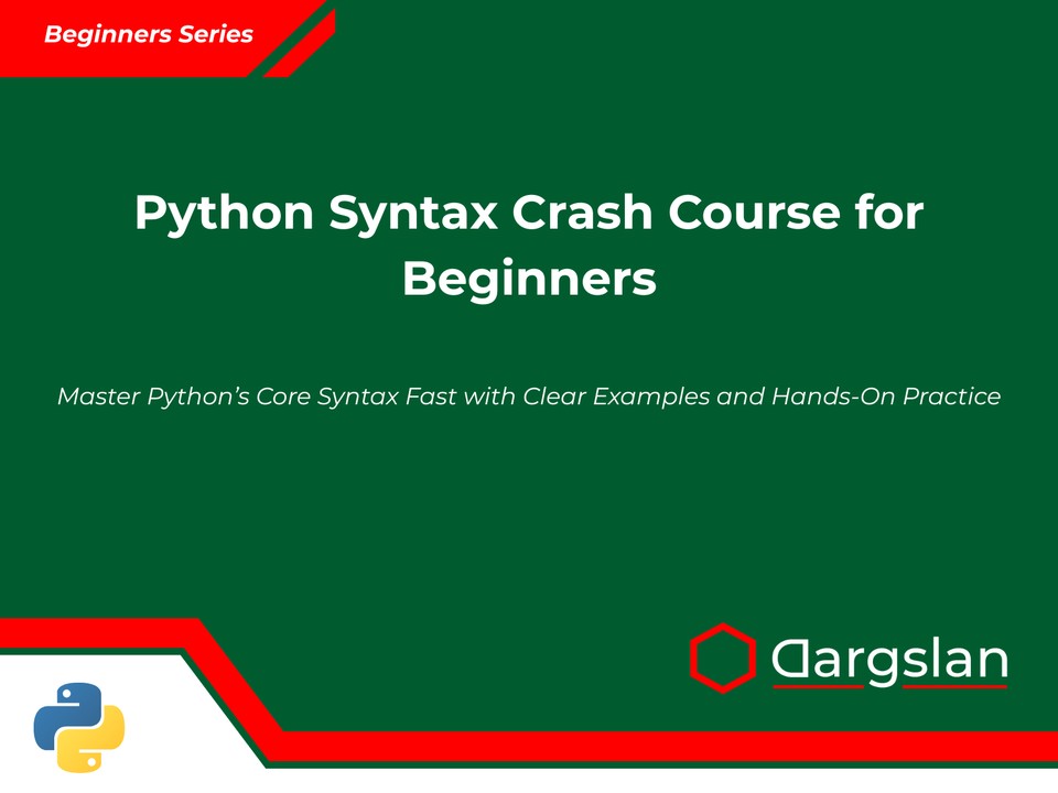 Book Review: Python Syntax Crash Course for Beginners