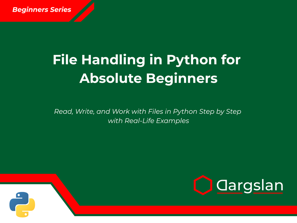 Book Review: File Handling in Python for Absolute Beginners