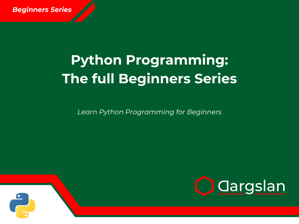 Big SALE - Python Beginners Series.