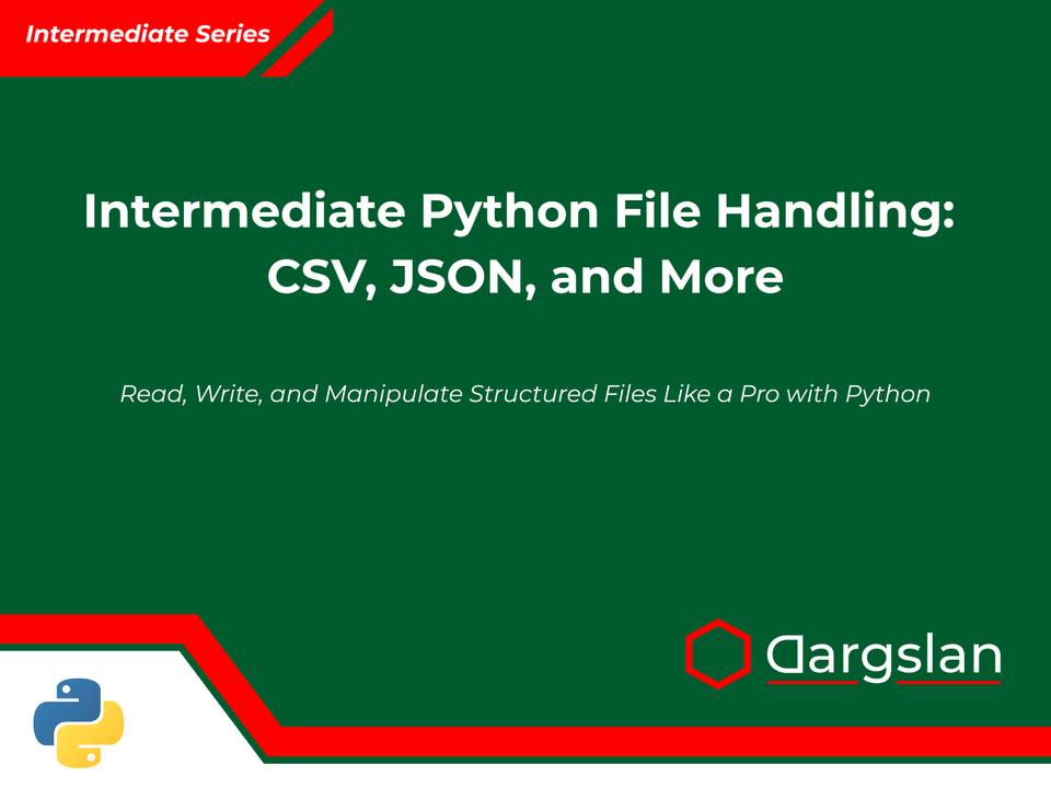 Book Review: Intermediate Python File Handling: CSV, JSON, and More