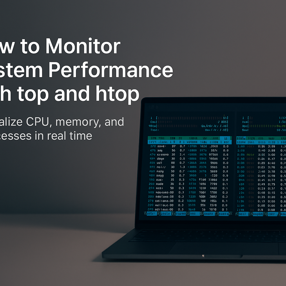 How to Monitor System Performance with top and htop