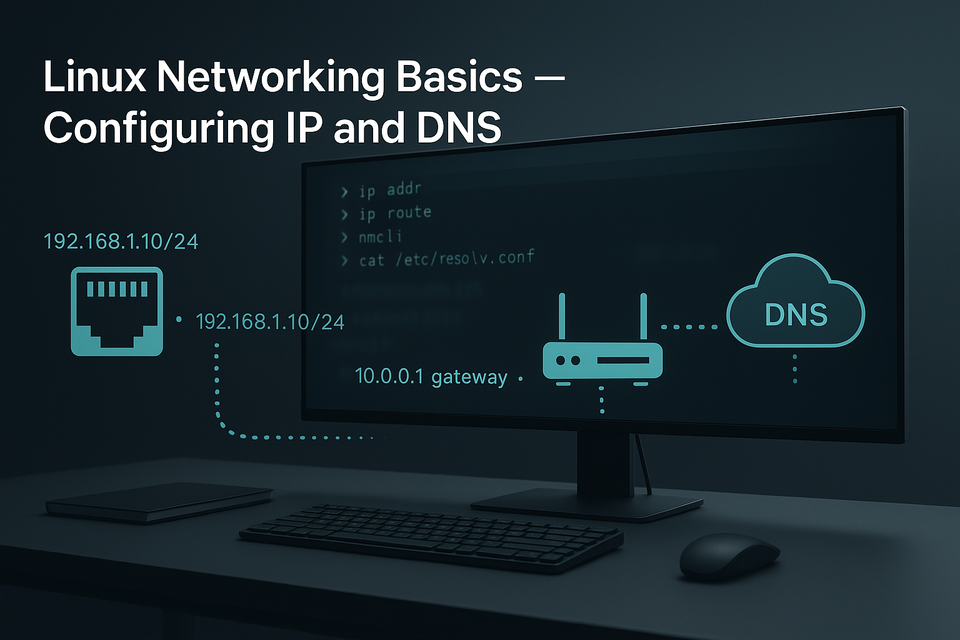 Linux Networking Basics: Configuring IP and DNS