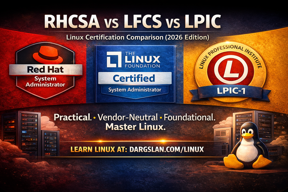RHCSA vs LFCS vs LPIC: The Ultimate Linux Certification Comparison (2026 Edition)